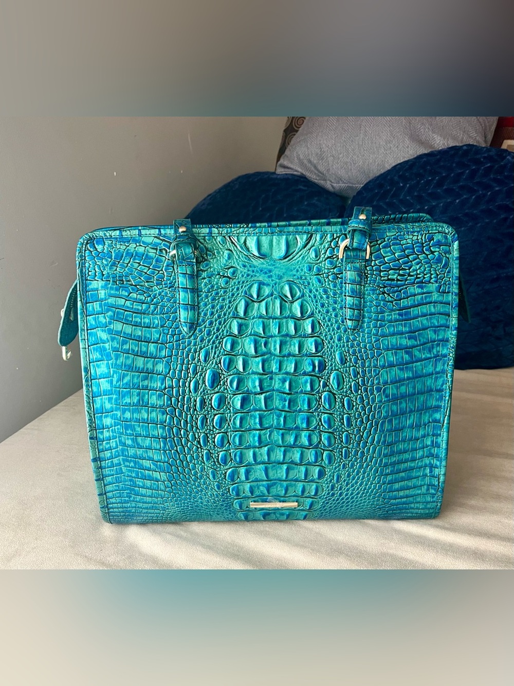 Brahmin Tia Peacock Melbourne Tote New